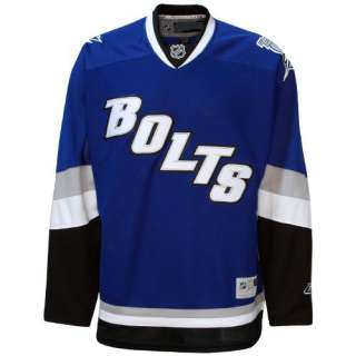   Bay Lightning BOLTS Reebok Home Premier Hockey Jersey sz Large  