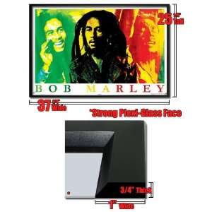  Framed Bob Marley Poster Tripple Rasta Reggae Fr 24903 
