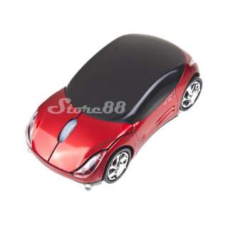 NEW Car Shaped Wireless Mouse Ferrari Car 2.4GHz Mice Red  