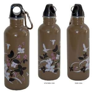   16 oz Stainless Steel Bottle   Tree and Birds
