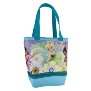 Disney Fairies Dual Compartment Lunch Tote   Turquoise (181 oz.).Opens 