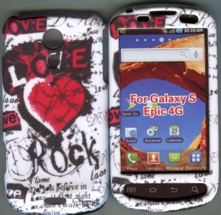   Epic 4 G Sprint (Galaxy S) Hard Case Cover Cell Phone Case Rck Love