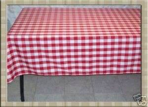 Checkered Tablecloth 72 x 72 Square New 7 Check color choice Gingham 