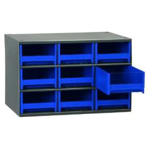   19 Drawer Steel Parts Storage Hardware and Craft Cabinet, Blue Drawers