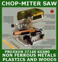PROXXON 37160 KGS80 WOOD METAL MINI CHOP SAW MITER SAWS  