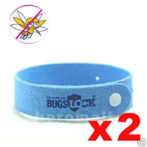 New Mosquito Repellent Bugs Lock Camping Bracelet Blue  
