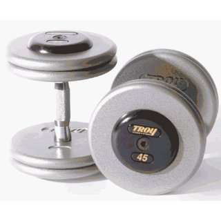    Style Fix Dumbbells With Gray Plates And Rubber End Cap   10 Pounds