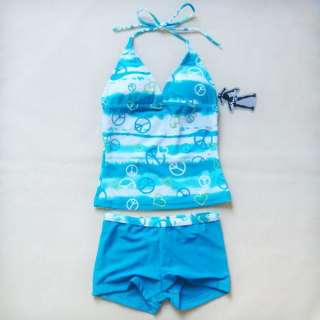 Girls Swimsuit Tankini Bikini Swimwear Bathers SZ 8 16  