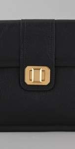 GENUINE JUICY COUTURE Leather Gemlock iPad Sleeve Case Clutch Steel 