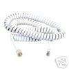 25ft. White Modular Coiled Handset Cord  