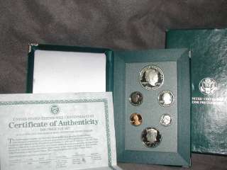 United States Mint 1990 Prestige Set proof coins Eisenhower  