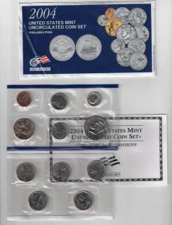 2004 Original 22 Coin US Uncirculated MINT SET  