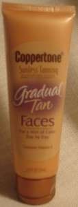 Coppertone Sunless Tanning Gradual Tan Faces 2.5 fl oz tube  
