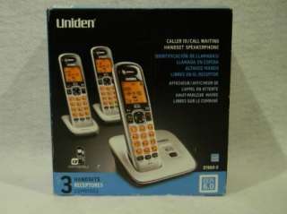 Uniden D1660 3 DECT 6.0 Caller ID Cordless Phone System w/ 3 Handsets 