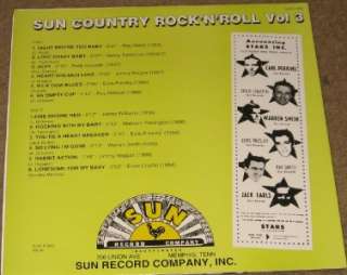 10 LP VARIOUS SUN COUNTRY ROCK N ROLL VOL 3 ROCKABILLY  