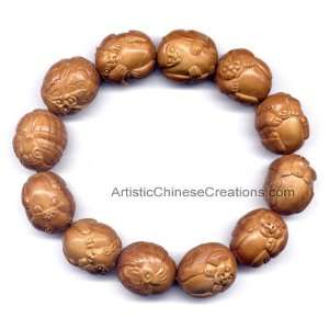  / Chinese Apparel Chinese Bracelets   Carved Chinese Olive Seeds 