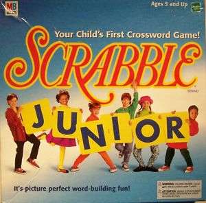 SCRABBLE JUNIOR YOUR CHILDS FIRST CROSSWORD GAME  