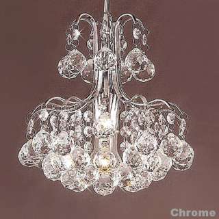 New Glass Crystal Chandelier Ceiling 1 light Chrome  