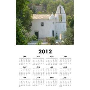  Greece   Corfu Church 2012 One Page Wall Calendar 11x17 