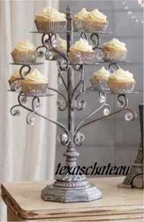 FRENCH CHIC TUSCAN JEWELS CUPCAKE TOWER STAND TIER NEW  