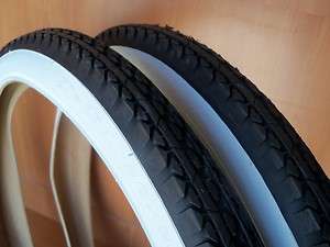 New 26x2.125 Beach Cruiser White Wall Bicycle Tires  