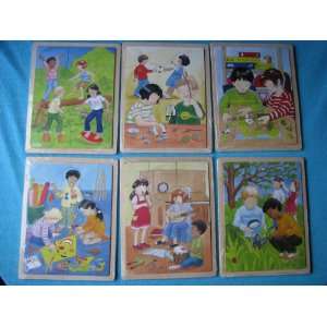    Classic Logical Wooden Puzzle Set    Kids At Play Toys & Games