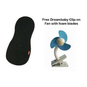   Mee Universal Stroller Seat Liner Cover with FREE CLIP ON FAN (BLACK