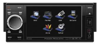 POWER ACOUSTIK PD 535 7 Touch Screen In Dash DVD/ Car Player 