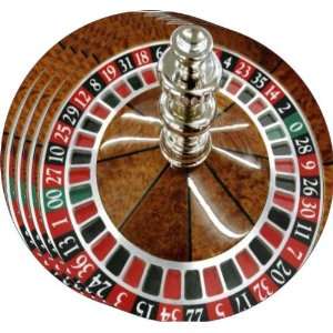  Roulette Wheel 2 Art Coasters   Beer Coasters   Drink Coasters 