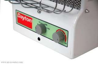 U31 Dayton Portable Electric Heater Features Dual Heating Technologies