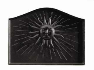 Black Sun Fire Back Fireplace Heat Reflector 24 x 18H  
