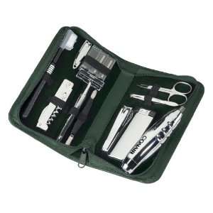  Leather Executive Travel & Grooming Kit Beauty