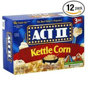 Act II Microwave Popcorn Kettle Corn Grocery & Gourmet Food