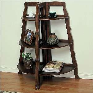  Warm Cherry Small Corner Bookcase