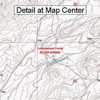  USGS Topographic Quadrangle Map   Cottonwood Creek 