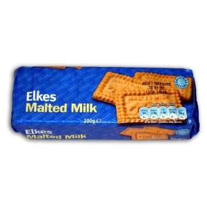 Elkes  Malted Milk Biscuits  200g / 7oz  Grocery 