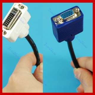 DVI I Male to VGA DVI D Female Splitter Converter Cable  