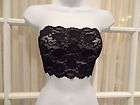 more options new strapless black stretch lace bandeau camisole by
