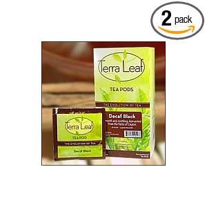 Terra Leaf DECAF Black Tea Pods 2 Pack 36 Tea Pods Total  