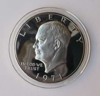   Proof Dollar Eisenhower Apollo 11 Dwight Davis Moon $ 1 Coin S  