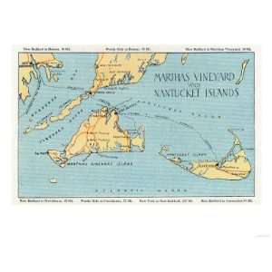  Massachusetts   Detailed Map of Marthas Vineyard and 