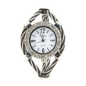  Womens Quartz Wrist Watch with Diamond Decoration (Blue 
