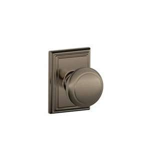   Pewter Passage Andover Style Knob with Addison Rose