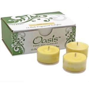 Amber Rose by Oasis for Unisex   13 oz Pure Soy Glass Candle