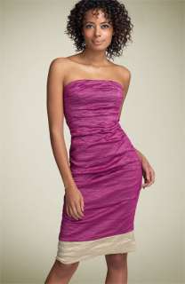 Nicole Miller Strapless Two Tone Dress  