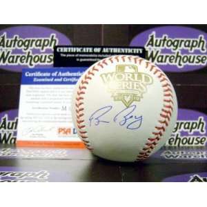 Signed Bruce Bochy Baseball   2010 World Series PSA)   Autographed 