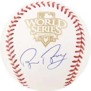  Bruce Bochy Autographed 2010 World Series Baseball Sports 