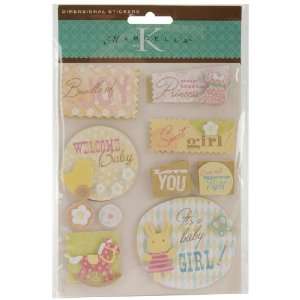   Kay Dimensional Stickers, Butterbean Baby Girl Arts, Crafts & Sewing