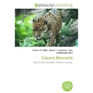  Cesare Beccaria (9786133763210) Books