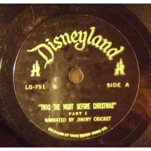   Night Before Christmas 78 rpm Jiminy Cricket (Cliff Edwards) Music